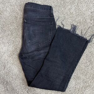GAP Black Frayed Hem Jean